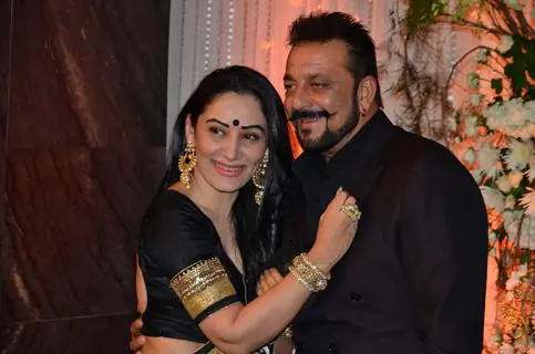 Sanjay Dutt and Manyata Dutt at Karan - Bipasha's Star Studded Wedding Reception