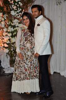 Riteish Deshmukh and Genelia Dsouza at Karan - Bipasha's Star Studded Wedding Reception