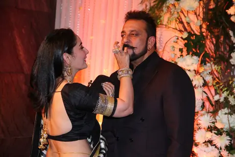 Manyata Dutt and Sanjay Dutt at Karan - Bipasha's Star Studded Wedding Reception