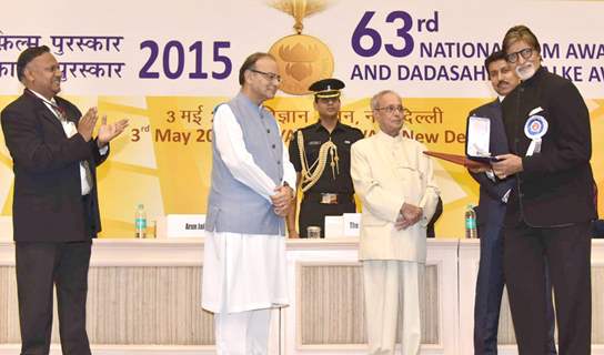 Amitabh Bachchan at Honoured with the Prestigious 'National Award'