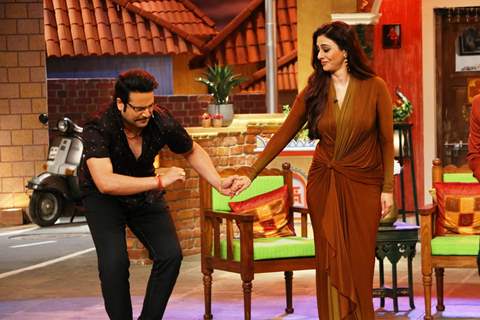 Krushna Abhishek and Tabu have a blast on the sets of 'Comedy Nights Live'