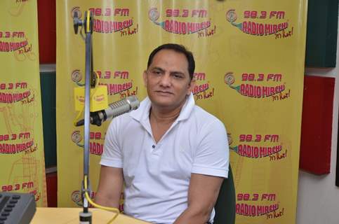 Mohammad Azharuddin at Radio Mirchi's Studio