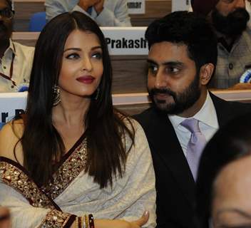 Aishwarya Rai Bachchan and Abhishek Bachchan at National Award Ceremony