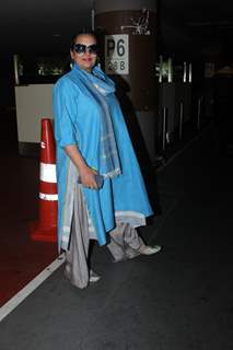 Shabana Azmi Snapped at Airport