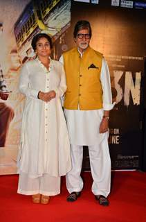 Amitabh Bachchan and Vidya Balan at Trailer Launch of 'TE3N'