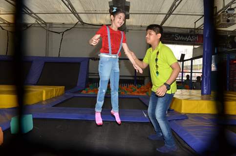 Harshaali Malhotra enjoying at Smaaash!