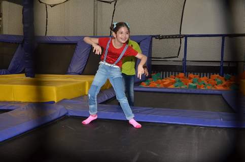 Harshaali Malhotra enjoying at Smaaash!