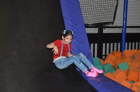 Harshaali Malhotra enjoying at Smaaash!