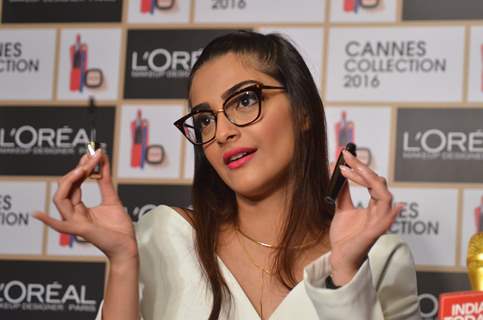 Sonam Kapoor at L'oreal Cannes Collection Launch!