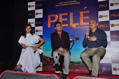 A.R. Rahman and Manasi Scott at 'Pele' Film Launch