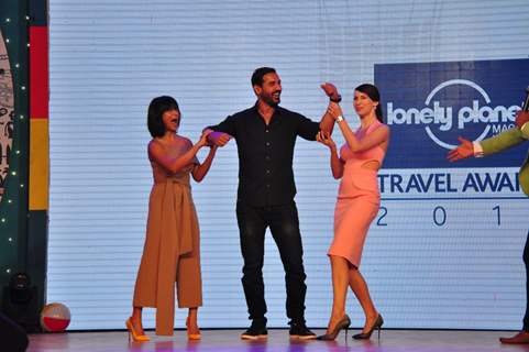 John Abraham and Claudia Ciesla at Lonely Planet Awards