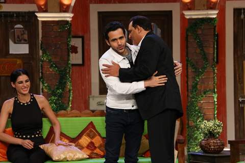 Cricketer Azharuddin and Emraan Hashmi Promote of 'Azhar' on the sets of 'Comedy Nights Live'