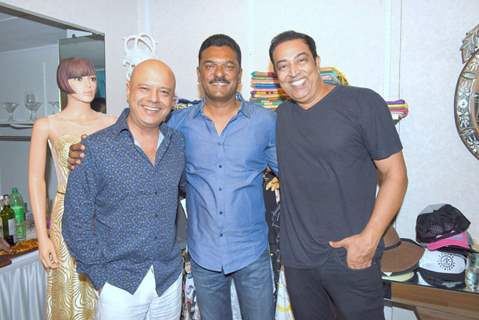 Naved Jaffery with PRatap Sarnaik & Vindoo Dara Singh at Launch of a New Store “Kama Couture'