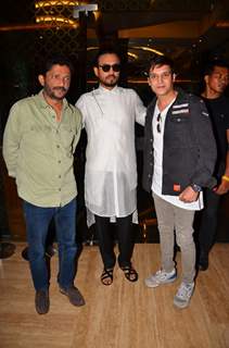 Nishikant Kamat with Jimmy Shergill and Irrfan Khan at Trailer Launch of the film 'Madari'