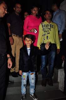 Child actor Aryan Prajapati at Success Bash of 'Baaghi'