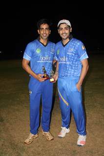 Mudasir Bhatt and Abhishek Kapoor at a cricket match between Daring Dozen & Panthers