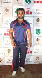 Sachin Joshi at a cricket match between Daring Dozen & Panthers