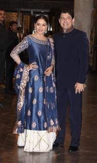 Madhuri Dixit Nene with husband Graces the Wedding Reception of Preity Zinta & Gene Goodenough