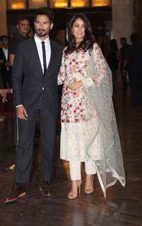 Shahid Kapoor & Mira Rajput Kapoor Grace the Wedding Reception of Preity Zinta & Gene Goodenough