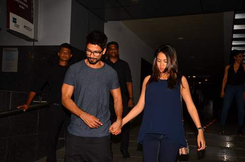 Shahid Kapoor and Mira Rajput Snapped Post Dinner Party