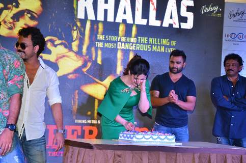 Toshi Sabri, Zarine Khan, Ram Gopal Varma and Sachin Joshi at Song Launch of Veerappan 'Khallas'