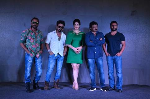 Toshi Sabri, Zarine Khan, Ram Gopal Varma and Sachin Joshi at Song Launch of Veerappan 'Khallas'