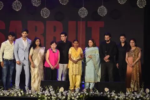 Omung Kumar, Jackky Bhagnani and Bhushan Kumar at Music Launch of 'Sarabjit'