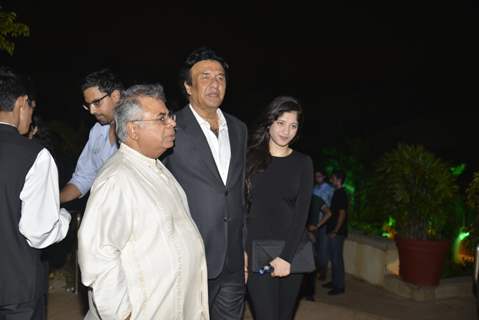 Anu Malik with his daugther Anmol Malik  at Party Hosted by Hindujas with Berkley Institute