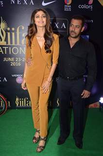 Shilpa Shetty and Salman Khan at IIFA 2016 Press Conference