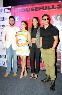 Abhishek Bachchan, Jacqueline Fernandes, Lisa Haydon and Akshay Kumar Promote 'Housefull 3' in Delhi