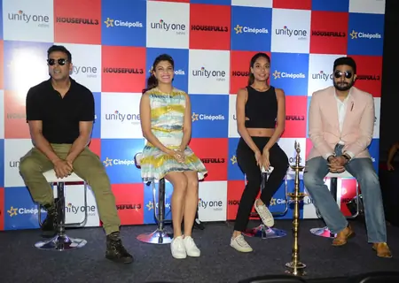 Akshay Kumar, Jacqueline Fernandes, Lisa Haydon and Abhishek Bachchan Promote 'Housefull 3' in Delhi