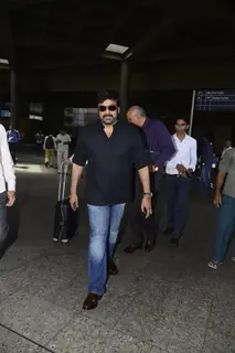 Chiranjeevi Snapped at Airport