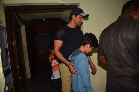 Hrithik Roshan & Tusshar Kapoor Snapped at PVR in Juhu