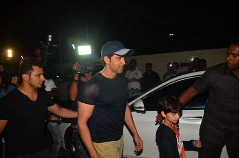 Hrithik Roshan & Tusshar Kapoor Snapped at PVR in Juhu