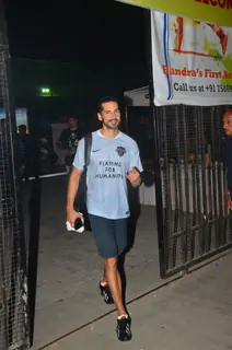 Dino Morea Snapped Post Soccer Match