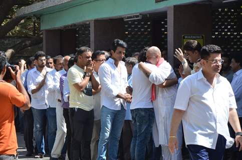 Sonu Sood at Vikas Mohan's Funeral