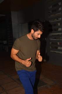 Shahid Kapoor snapped outside Ekta Kapoor's residence!