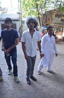 Makarand Deshpande at Actor Raza Khan' s Funeral