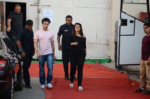 Kajol and Punit Malhotra Snapped Post Shoot