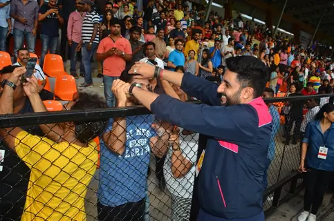 Abhishek Bachchan at the Soccer Match !