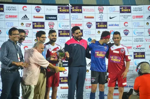 Abhishek Bachchan, Virat Kohli, Aditya Thackeray, Ranbir Kapoor at the Soccer Match !