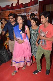 SAIRAT film actors Tanaji Galgunde, Rinku Rajguru and Arbaz Shaikh at Red FM's Office Red FM's Offic