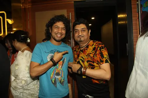 Papon and Neeraj Shridhar at Song Launch of 'Chu Liya' from Hai Apna Dil Toh Awara!