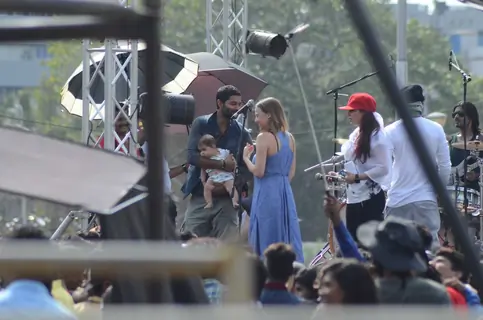 Purab Kohli Shoots for Live Performance Scene of Rock on 2!