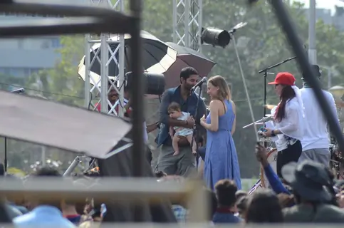 Purab Kohli Shoots for Live Performance Scene of Rock on 2!