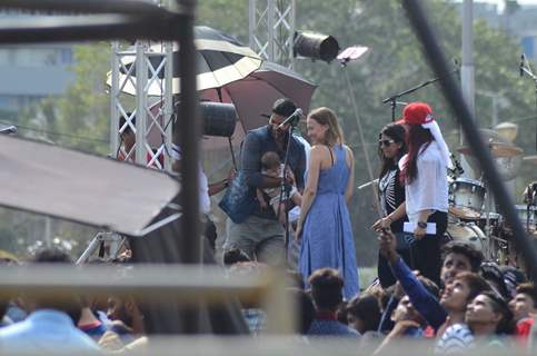 Purab Kohli Shoots for Live Performance Scene of Rock on 2!