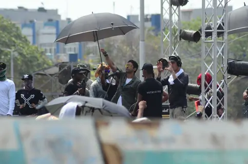 Frahan Akhtar Shoots for Live Performance Scene of Rock on 2!