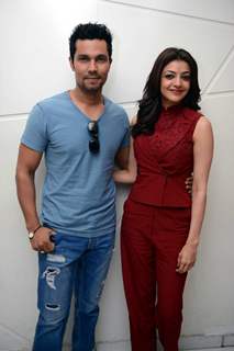 Randeep Hooda and Kajal Aggarwal at Promotions of 'Do Lafzon Ki Kahani'