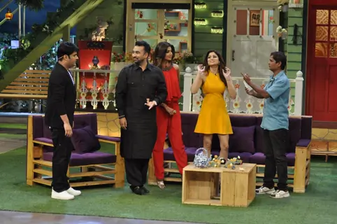 Shilpa Shetty, Shamita Shetty & Raj Kundra on The Kapil Sharma Show