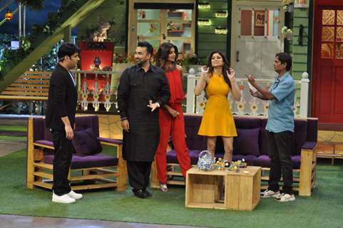 Shilpa Shetty, Shamita Shetty & Raj Kundra on The Kapil Sharma Show